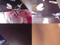 G-string upskirt video of a skinny ass chick