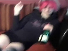 I was home alone while making amateur masterbating vid