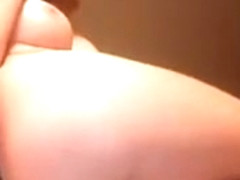 Hot pusy babe hairbrush fucks her ass