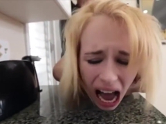 Naughty Blonde Teen Lilli Dixon Slammed In The Kitchen