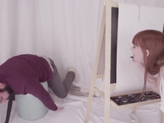 Redhead Pornstar Deepthroating And Assfucking