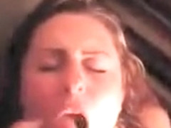 Hot brunette babe gets fucked hard