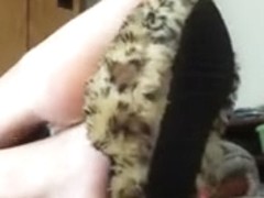 Lad worships GF's perspired feet!