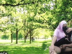 Pasutri Indo In Rekaman Seks Lagi Asik Nyepong Kontol Pasangan Berhijab Di Taman Umum