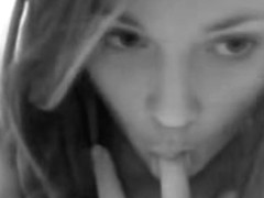 Blonde teen masturbating on webcam