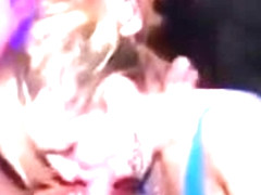 Teen sluts get cumshot on tits