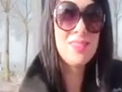 Big tits Euro babe showing her big tits