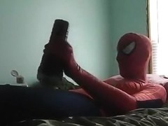 Spidey plays with himself