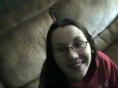 Bespectacled lady with a bigbutt wants anal injection