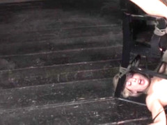 Sub restrained upside down and toyed