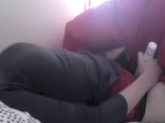 Amazing exclusive brunette, cute, masturbate porn clip