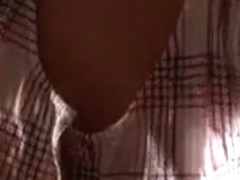 Glassed blonde finger fucks her snatch for webcam