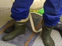 nlboots - green-darksome boots working trousers
