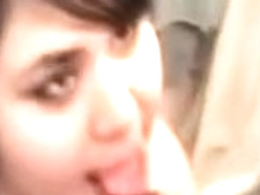 White woman sucking big dick that is black