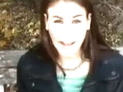 Dirty Brunette Amateur Fucked And Facial In Public