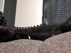 Sparkling Pantyhose Feet Need A Massage