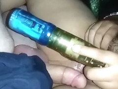Wife playing