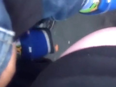 Tuches woman's asses in public with penis