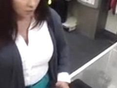 Amateur schoolmates voyeur fucking in public place