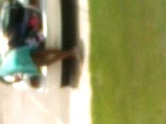 ebony flashing no panties