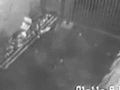 Street hooker in back alley. Hidden cam