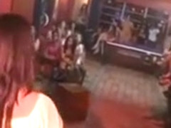 Public hard fuck at the bar