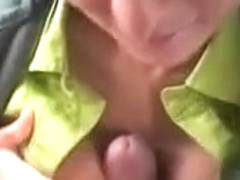 Pretty European Brunette Amateur Titty Fucked In Public